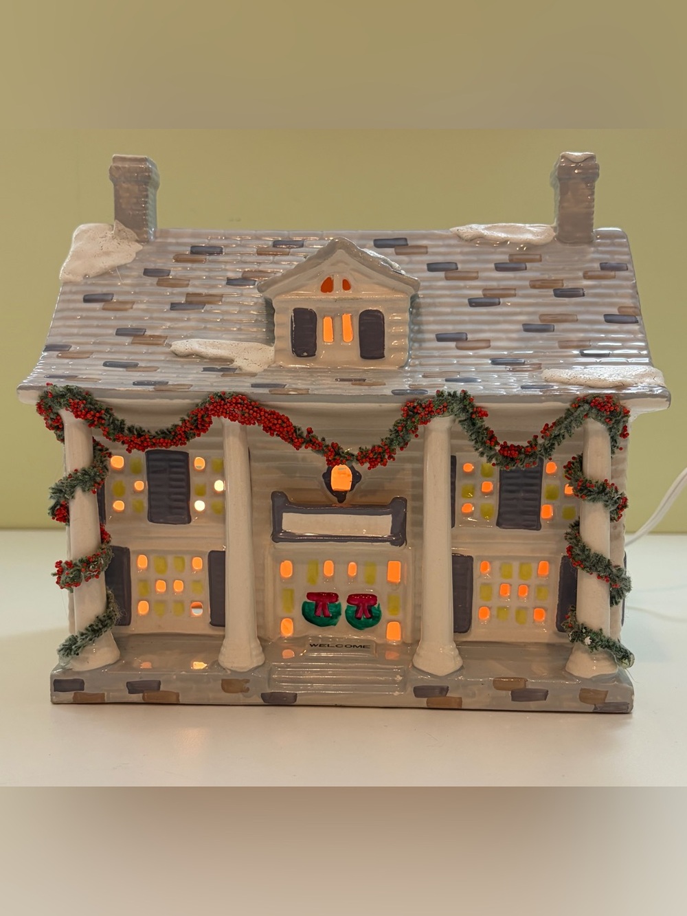 Vtg Department 56 Original Snow Village Cumberland House 5024-5 Retired Lighted